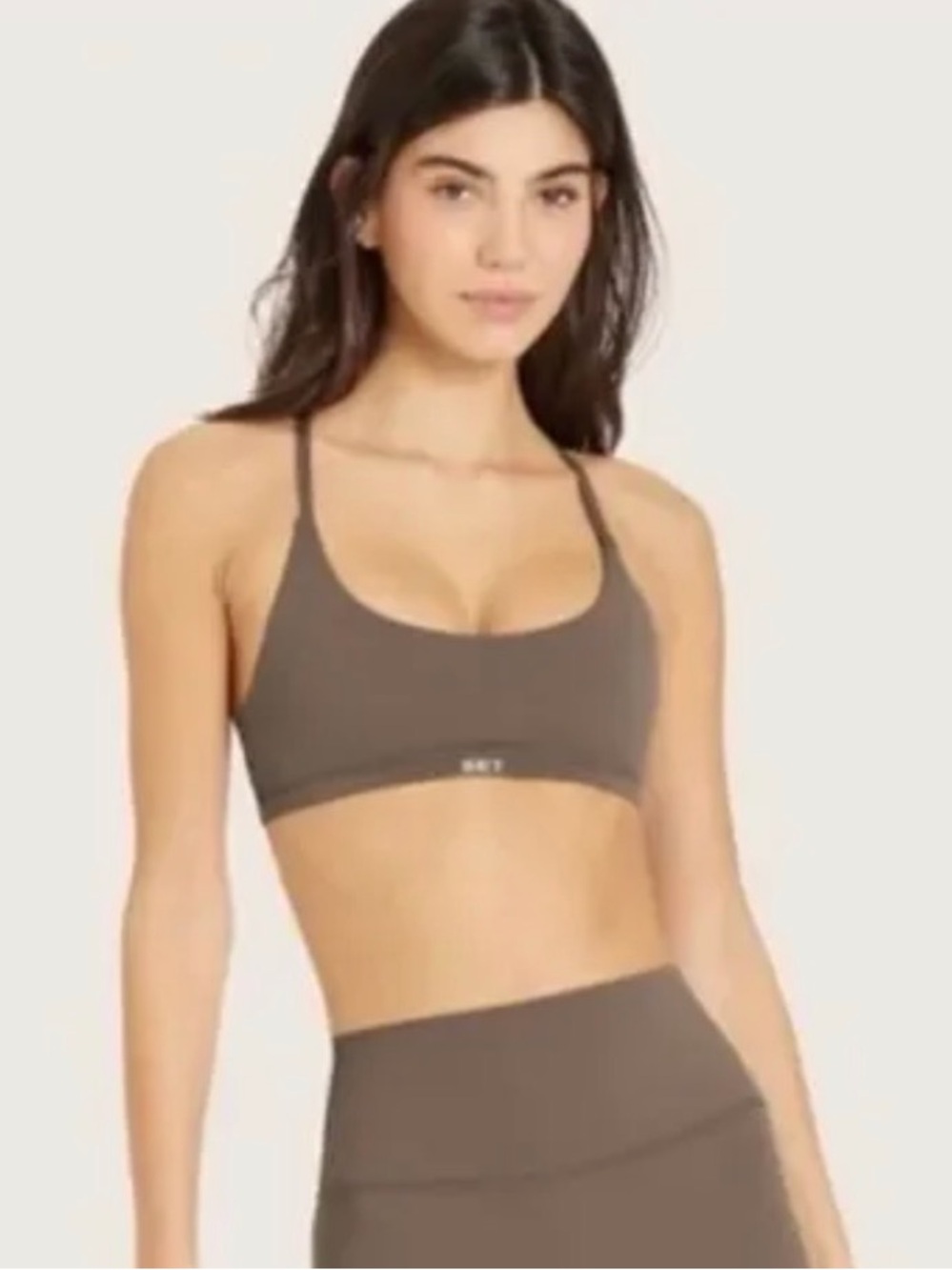 Set Active Airluxe Breathe Y Strap Bra in Truffle (S)